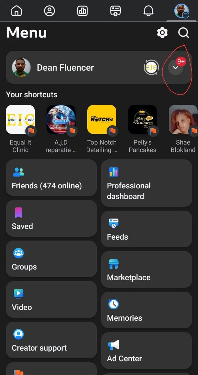 Switch naar uw page
